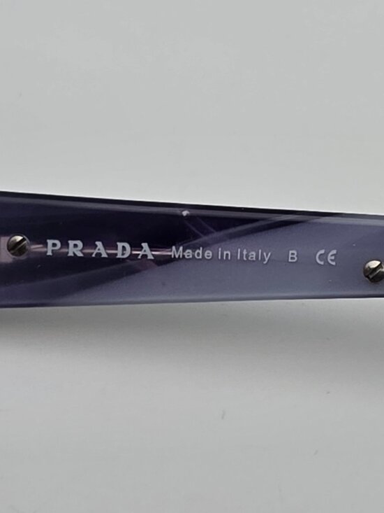 Prada VPR 15L 7ON-1O1 Dark Violet Eyeglasses Frame w/ Flexhinge Italy 51-16-135 main image 5
